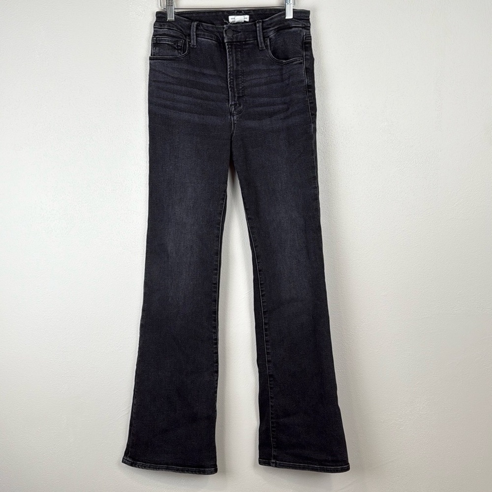 Good American Women's Black Boot Cut Jeans